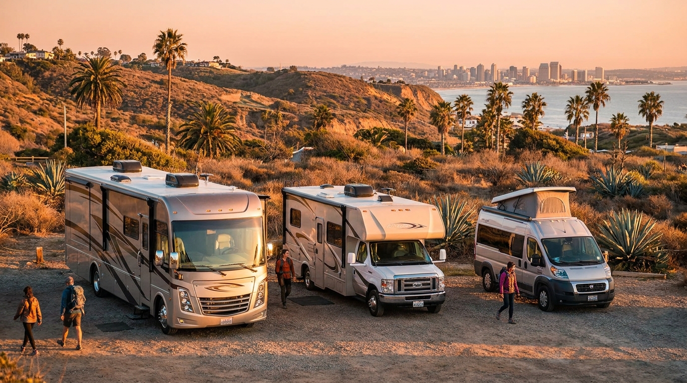 RV Rental Comparison in San Diego - Suppliers and Vehicles 2026